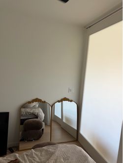 2 gold mirrors