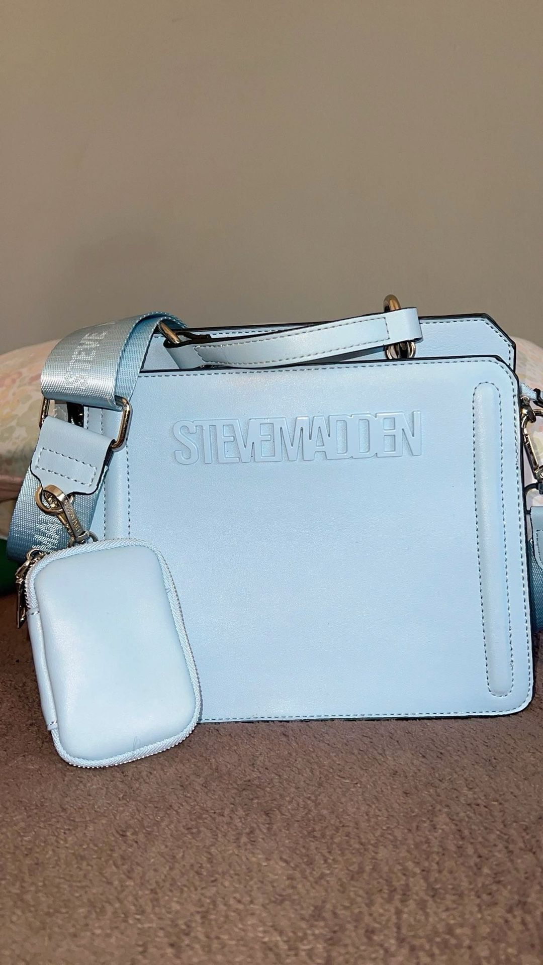 Steve Madden Blue Glaze Bevelyn Crossbody Purse