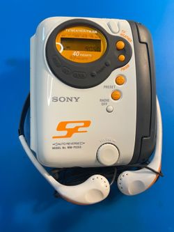 Auto-Reverse Sony Walkman WM-FS555 Sports Cassette/Radio New Belt, Orig H.phones