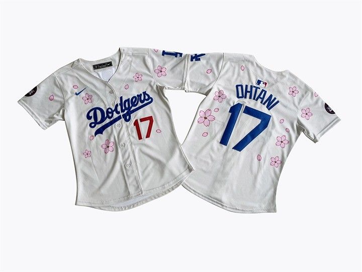 Dodgers #17 Ohtani Jersey Tokyo Style