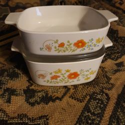 Corning Ware Wildflower A1 1.5quart & 1 Quart