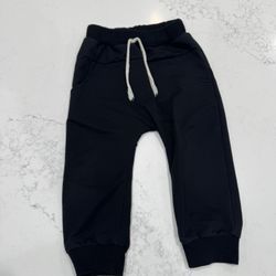 Toddler Boy Jogger Pants (3T Black) Long Comfy Stretchy Kids Pants