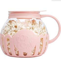Paris Hilton Microwave Popcorn Popper, Dishwasher Safe, 3.3-Quart, Pink