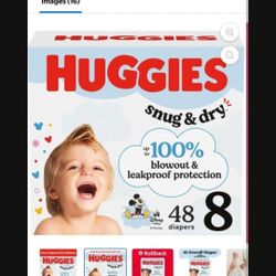 HUGGIES SIZE 8 $35