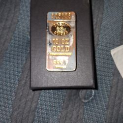 Antique Looking Gold Bar USB Powered Lighter With Electric Current 