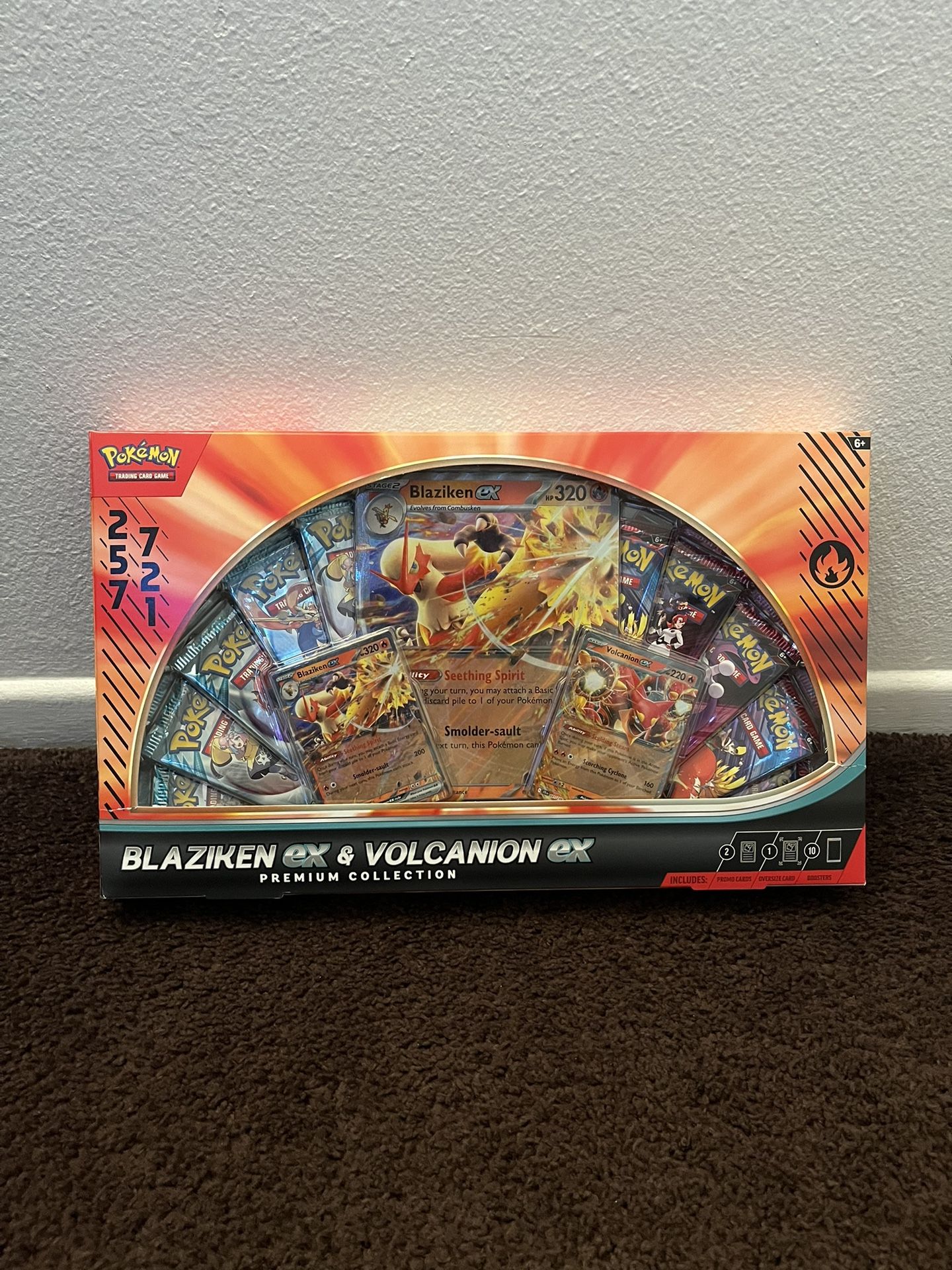 Blaziken ex & volcanion ex premium collection