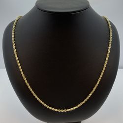 14K GOLD S ROPE CHAIN. NEW. 