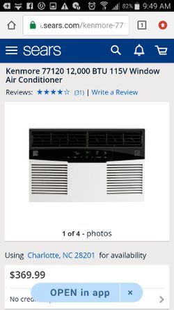 12,000 btu ac unit in box