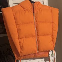 Orange Puffer Vest