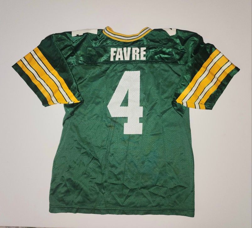 Vintage 90s Green Bay Packers Brett Favre Wilson brand jersey youth size XL