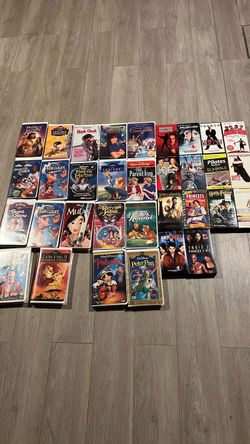 Large Lot of VHS Tapes – Disney and More