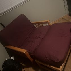 Wood futon