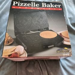 Salton Automatic Electric Pizzelle Maker WM8PZL Non Stick Thermostatically Controlled. New. New used. 
