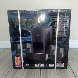 Valencia 2600 Watt 6 Piece Complete Home Theater System New In Box