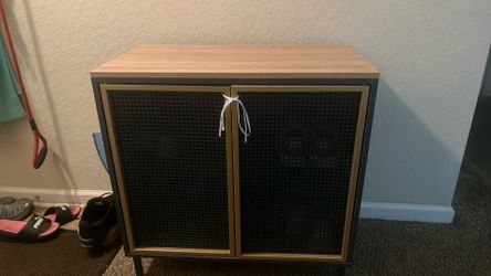 Tv entertainment center and matching side table