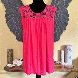 Zac &amp; Rachel Spotted Embroidered Tank Top 