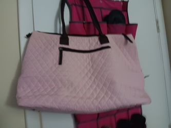 Pink Travel Bag Small With Zipper 