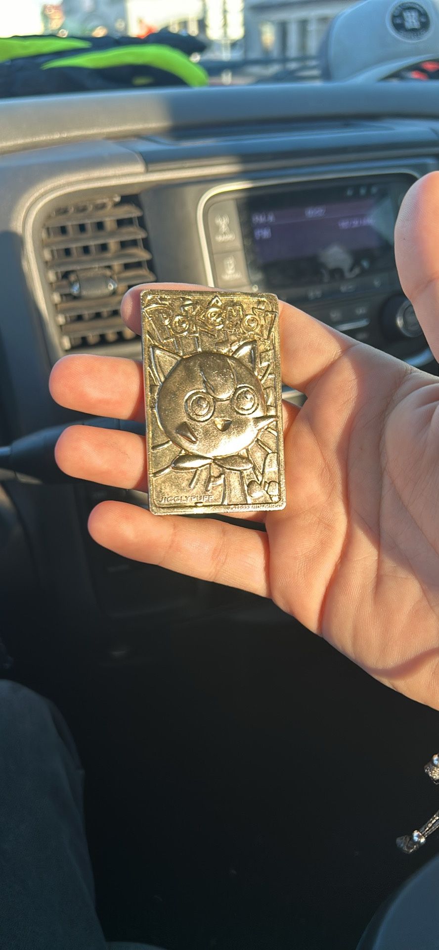 Gold 23k Plated Pokemon Jigglypuff Burger King Promo