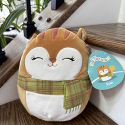 Squishmallow Erin the Squirrel Plush - 8”H