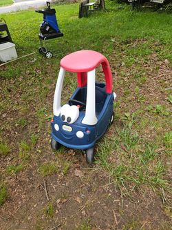 The price is firm.. children's red white and blue cozy coupe