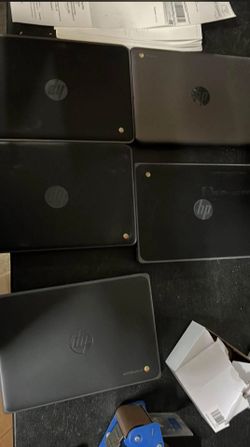 5 HP Chrome Books 