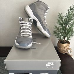 Jordan 11 High Top Cool Grey Sneakers - Size 4y