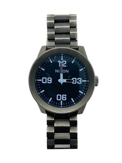 Nixon The Corporal Take Charge Blue Dial Stainless Men's Surf Watch