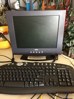 Dell monitor, mouse, and keyboard