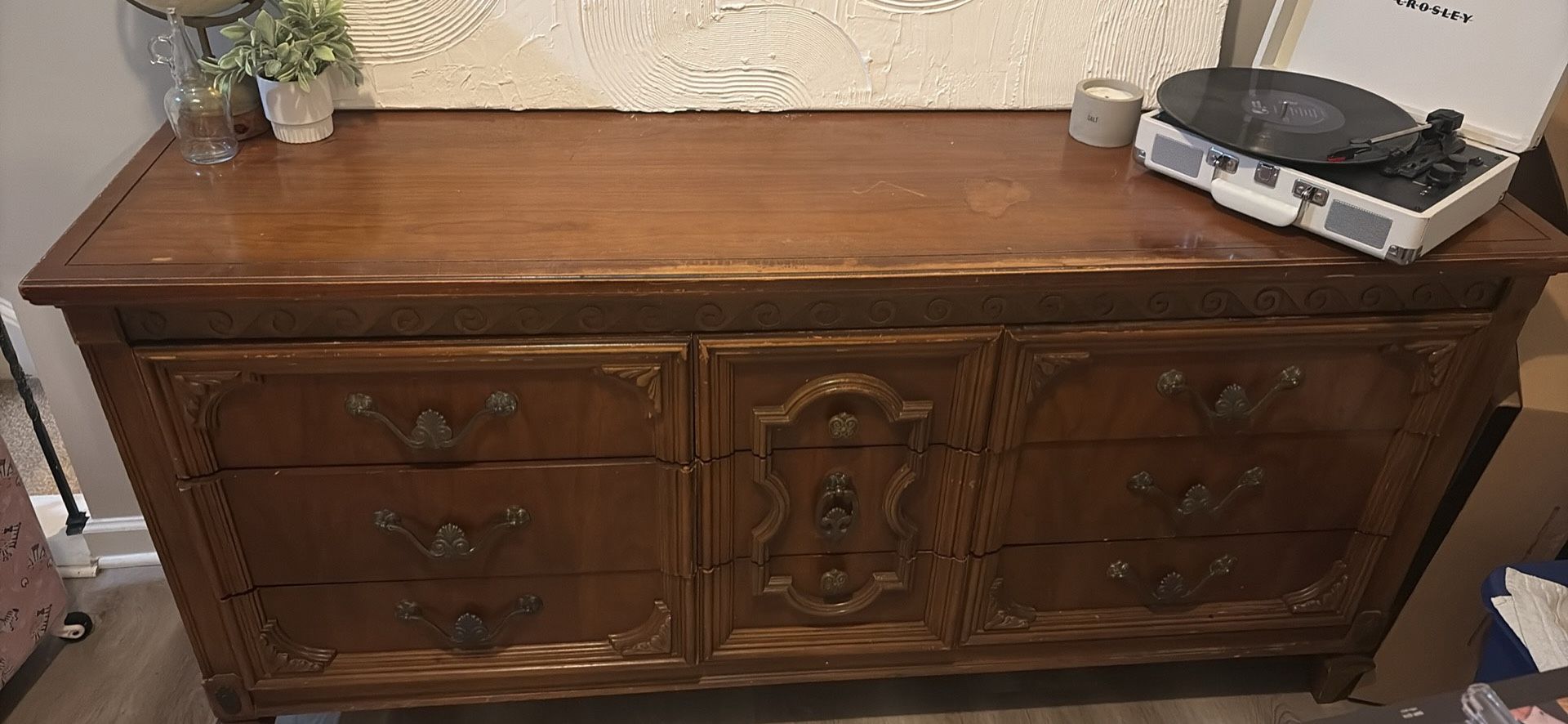 Vintage Wood Dresser