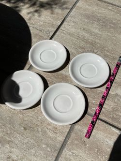White plates