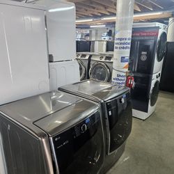 Discount Certified Refurbish Gently Used Appliances Samsung Whirlpool LG Kenmore Electrolux Bosh Maytag GE Refrigerator Washer Dryer Stove Stackable 