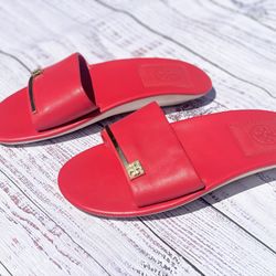 Tori Burch Neon Pink Sandals Women’s Size 5
