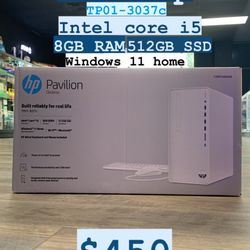 Hp Pavilion Desktop Intel Core I5 512GB SSD/8GB RAM New