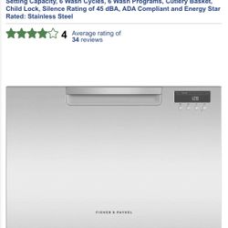 Fisher Paykel Dishwasher 