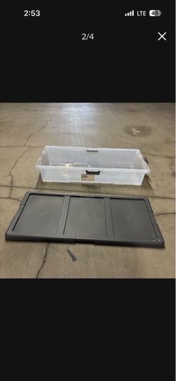 One Low Profile Storage Unit Bin Box