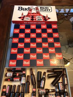 Vintage BudLight and Budweiser Checker Set