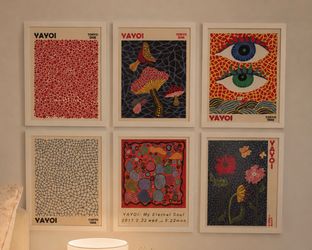 Set of 6 framed prints