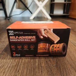 New XIWEYLA 2 Rolls Self-Adhesive Sandpaper Roll Set,