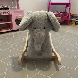 Pottery Barn Kids Elephant Critter Plush Nursery Rocker