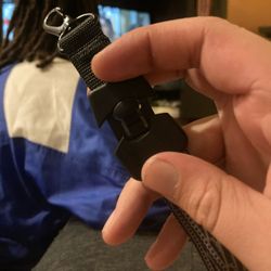 Easy Use Keychain Lanyard With Detachable Piece Blue And White Native Print