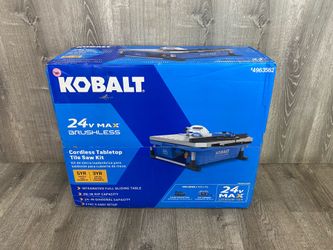 Kobalt 24V Cordless Wet Tabletop Sliding Table Saw Kit