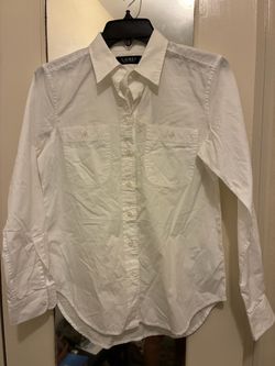 White Ralph Lauren Button-up Shirt - Size XS