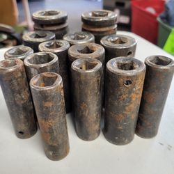 14 Pcs Socket Set Diffrent Sizes 