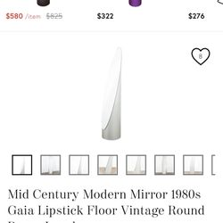 Vintage Antique Lipstick Mirror 