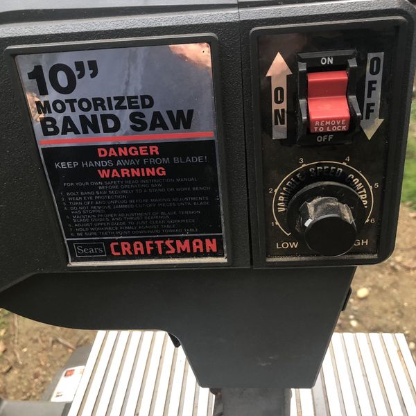 Craftsman 10” Variable Speed Bandsaw Band Saw Like New! Shop Businesses 