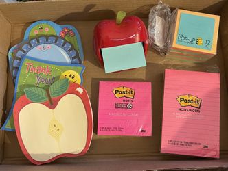 Post Its Bundle Supplies for Office Business Teachers - Dispenser, 16 Notepads
