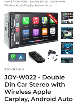 7-inch screen/Double Din/carplay