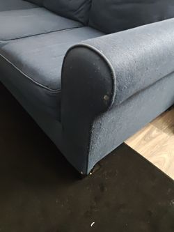 Blue 3 seater couch