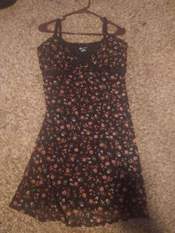 Pink flower slip dress