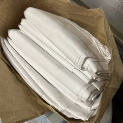 White Flat Sheets 66”x96”